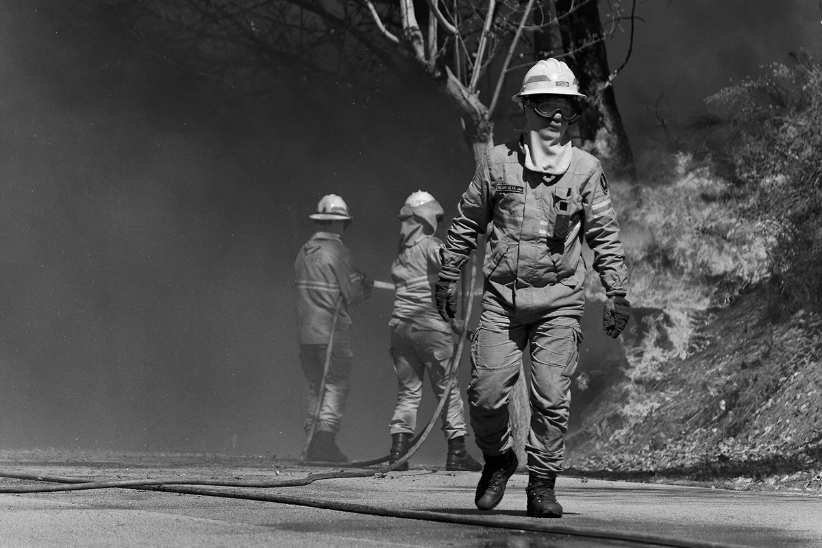fogo bombeiros fumar carros de bombeiros viseu  Portugal  miguel silva