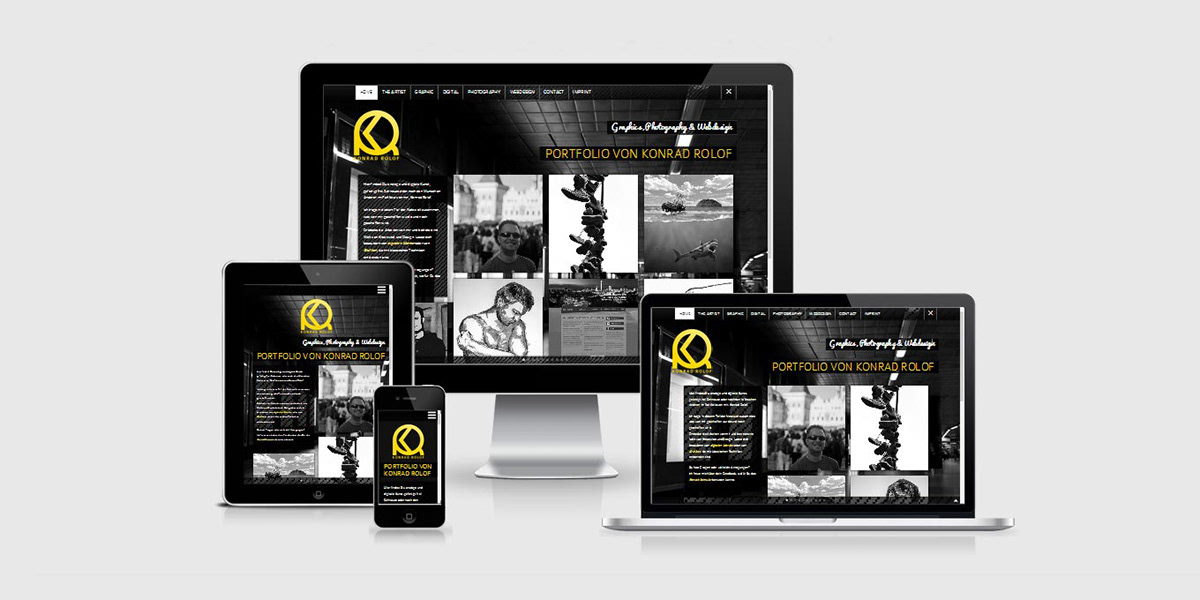 portfolio Konrad Rolof Responsive web design