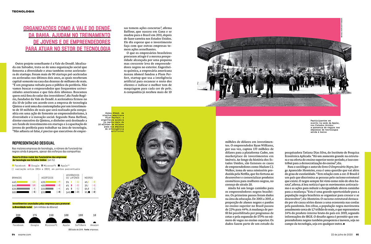 design diversidade editorial editorial design  graphic design  Layout magazine revista Startup