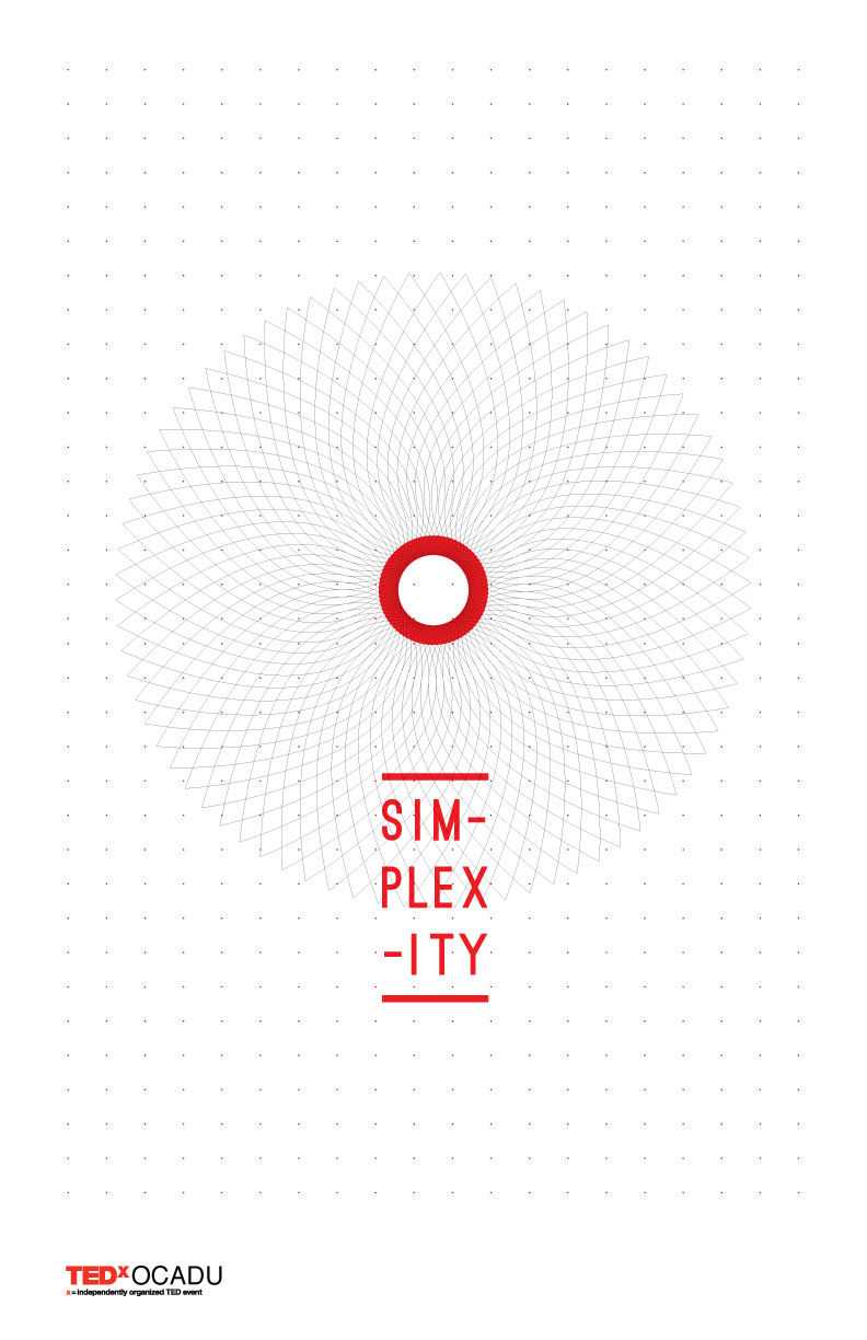 simplexity simplicity complexity shapes Patterns TEDx TED Talks conference banners Badges Program speakers