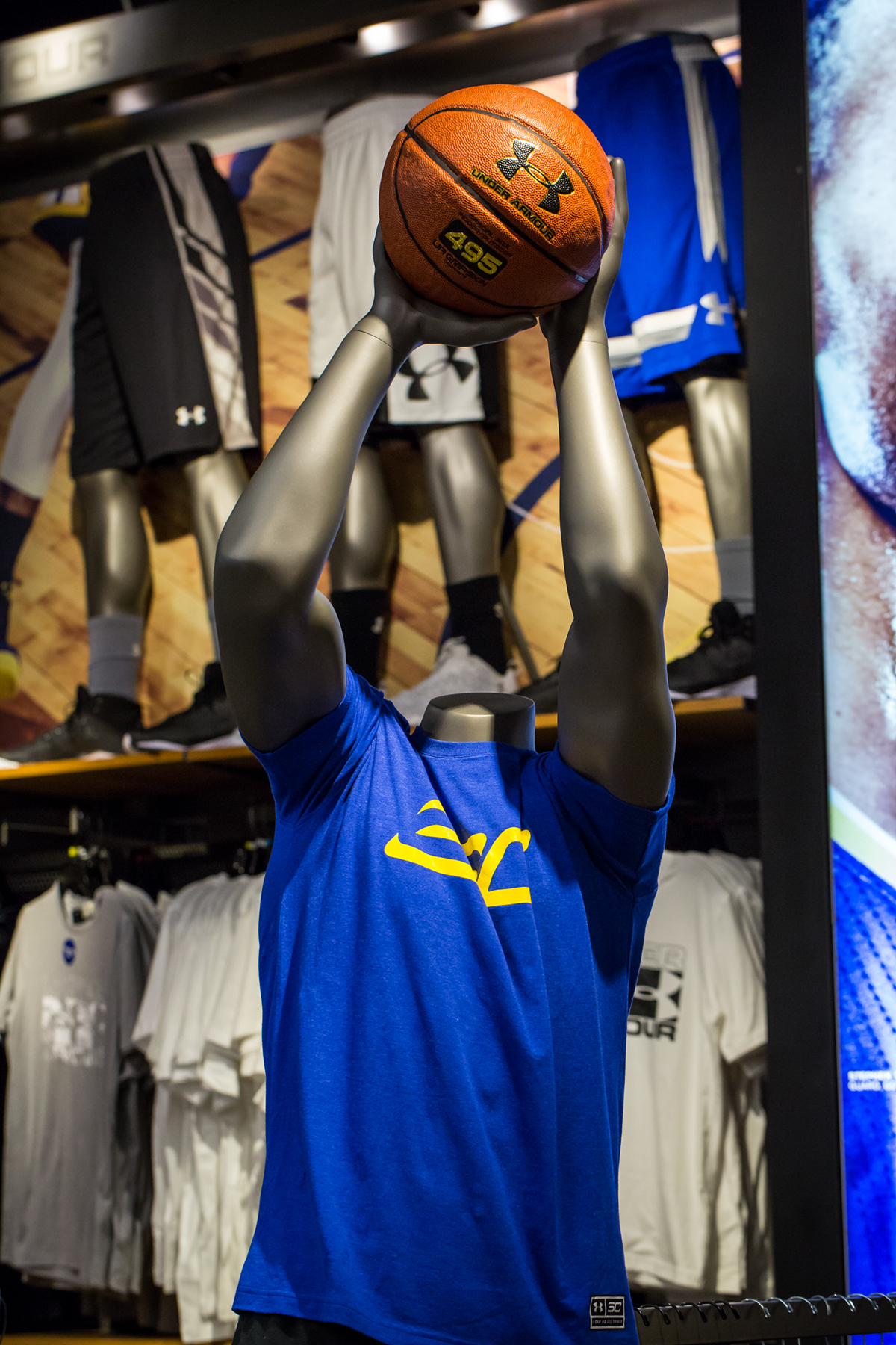 Under Armour champs curry basketball mall Retail