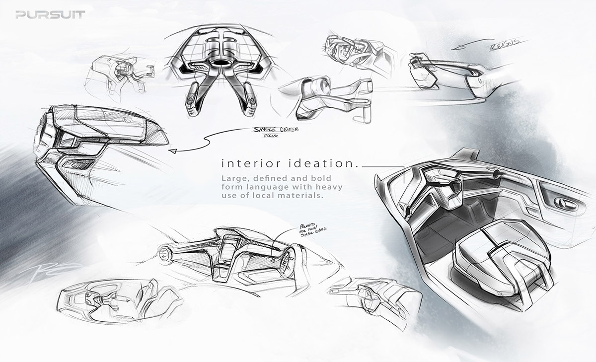 Jeep concept automotive   Automotive interior utility vehicle sketching interior motives Competition rendering