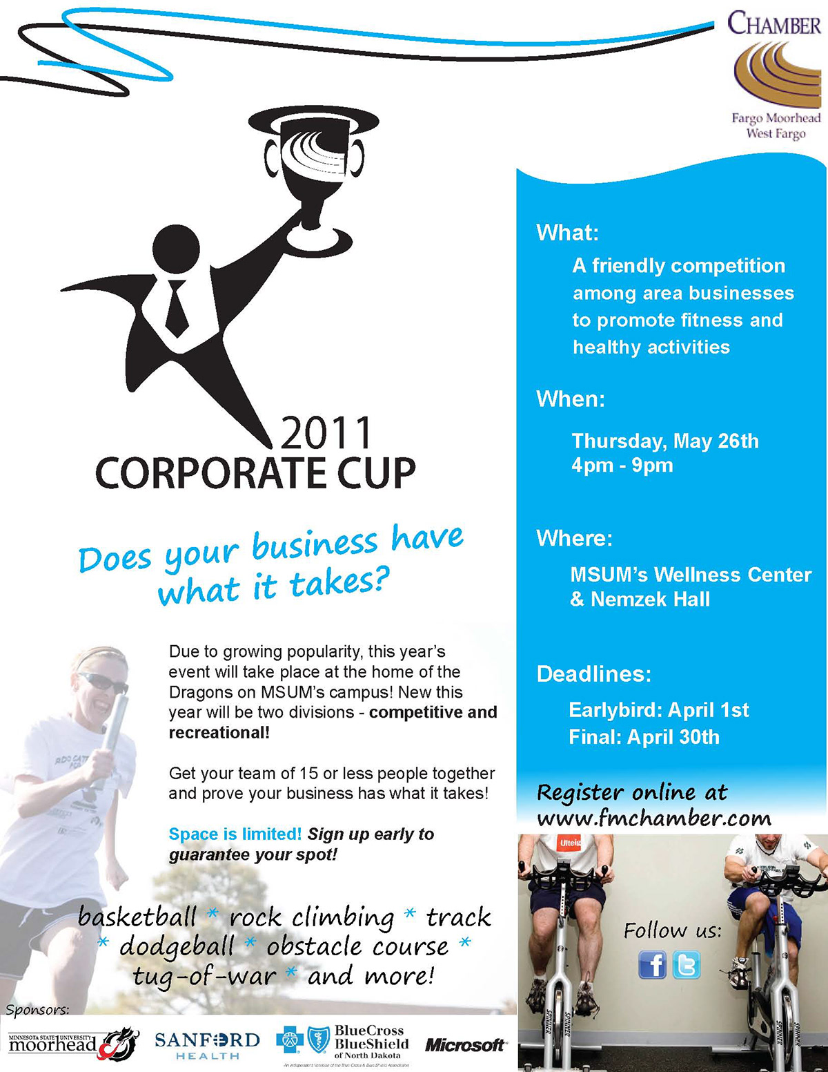 Corporate Cup Fliers the chamber campaigns
