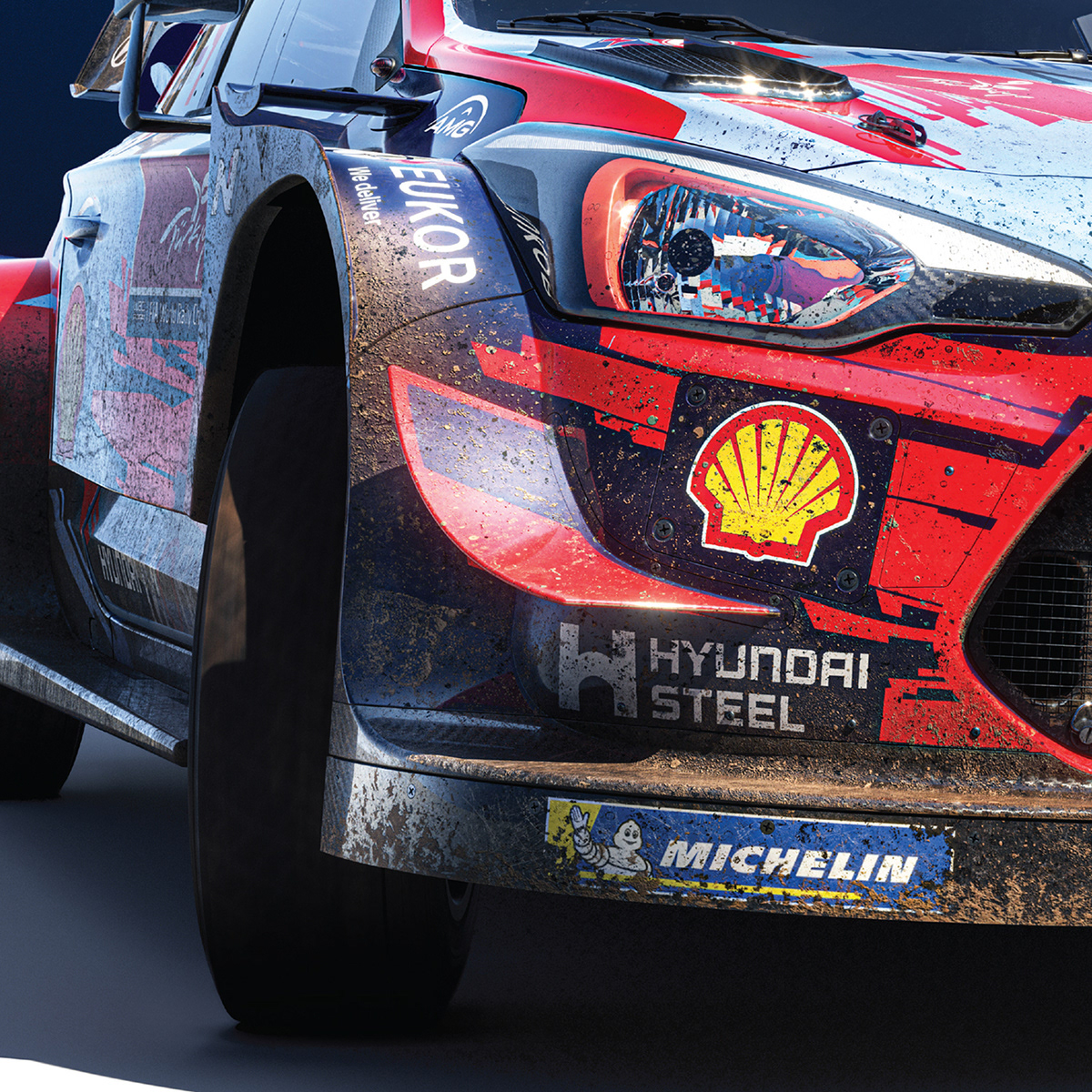 3D automobilist automotive   car CGI hynudai Motorsport poster WRC