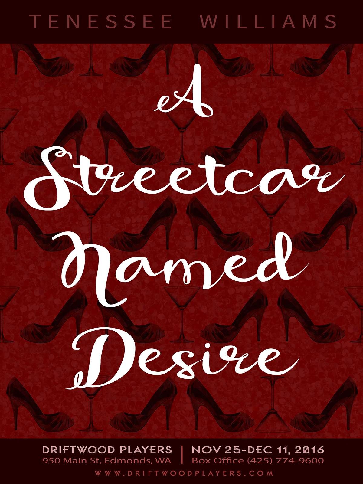 Theatre theater  poster a streetcar named desire pygmalion typography  