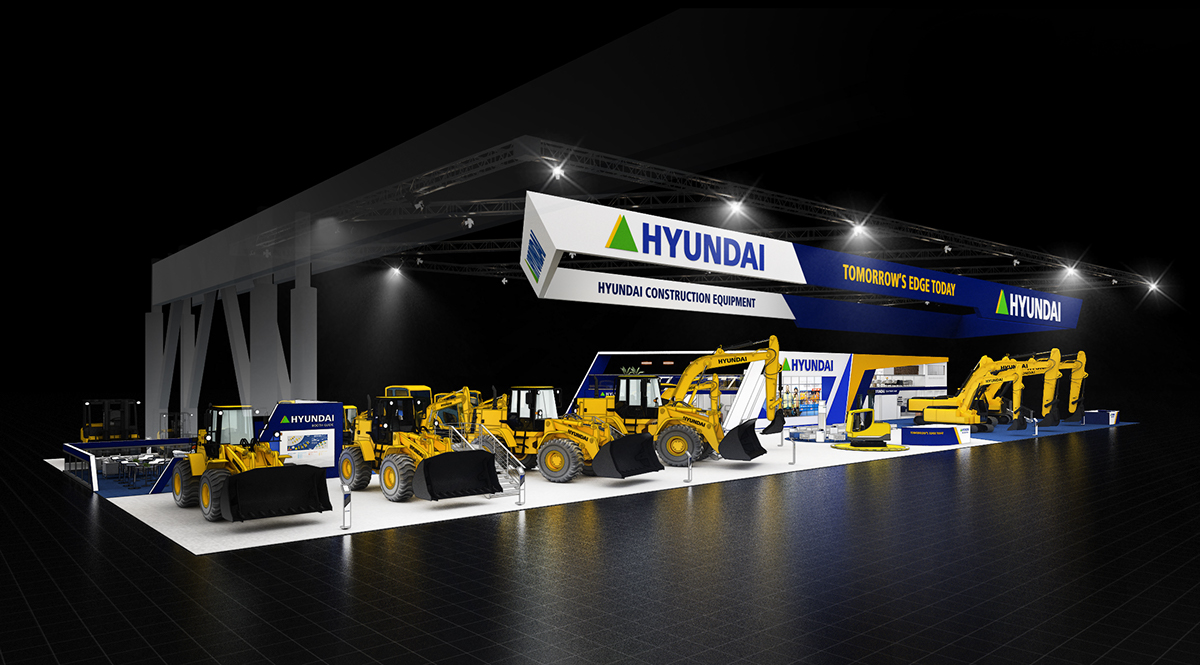 conexpo booth Trade Show Hyundai Stand
