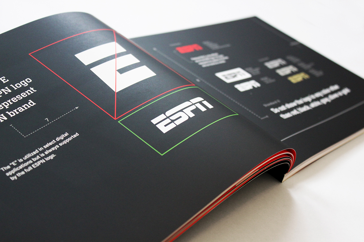 brand identity Guide ESPN design graphic logo guidelines