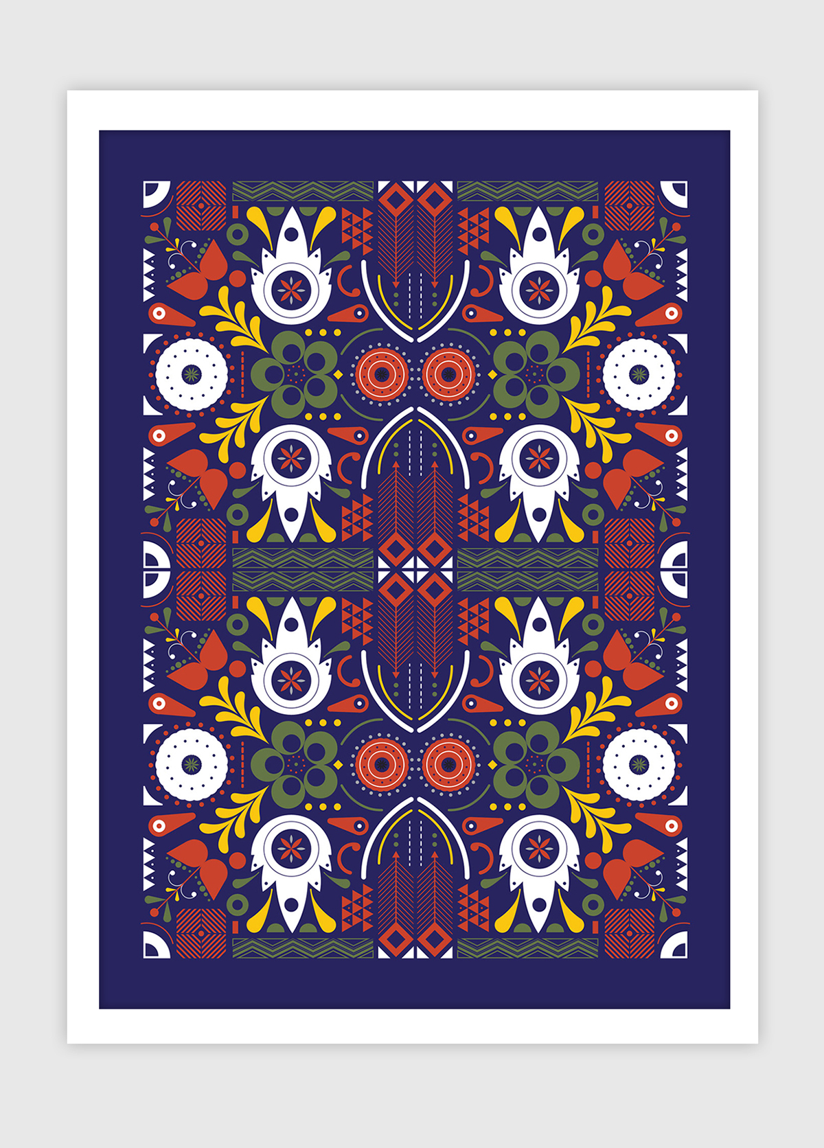 pattern colour bold creative FolkART design