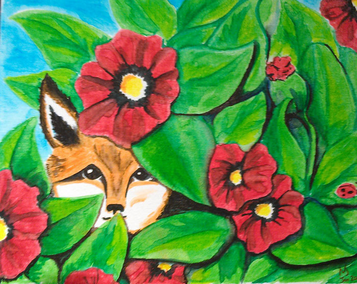 sketching markers Watercolours terarift Theresa Janzen artist canvas scenery FOX Hobby passion Flowers Saskatchewan Canada
