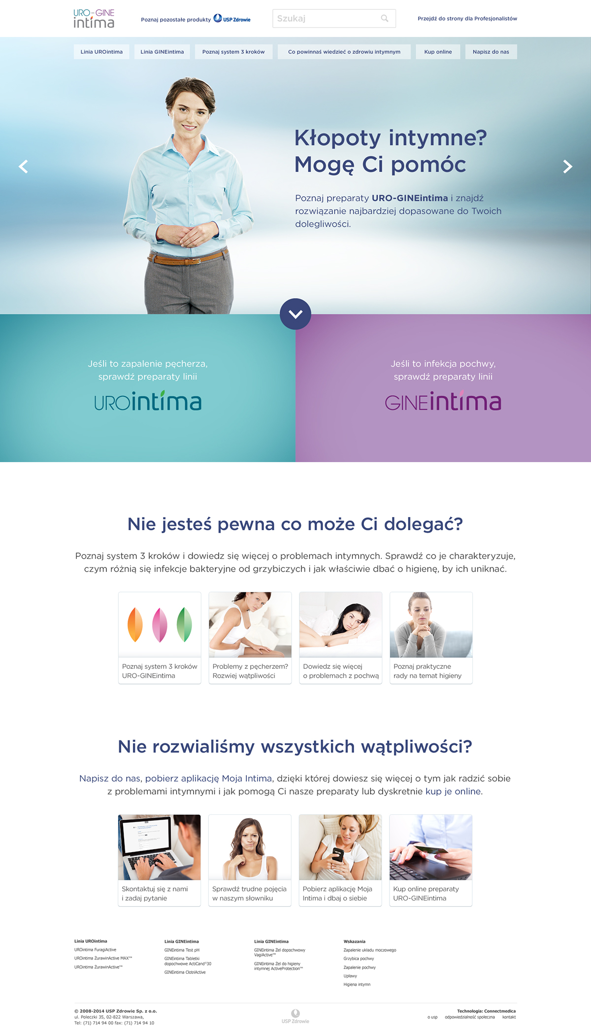 intima Website product design ux Pharma pharmacy
