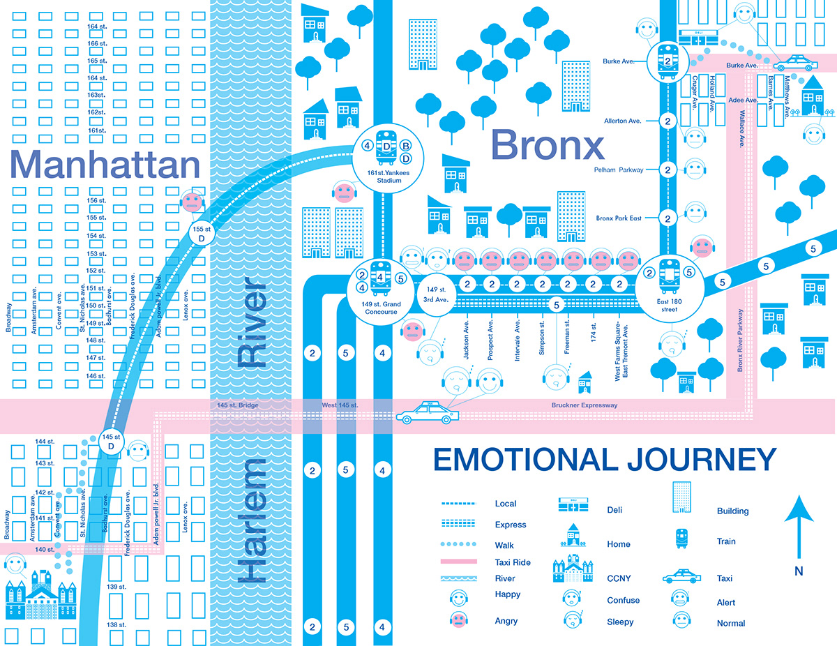 leehilado emotional journey NYC MAPS