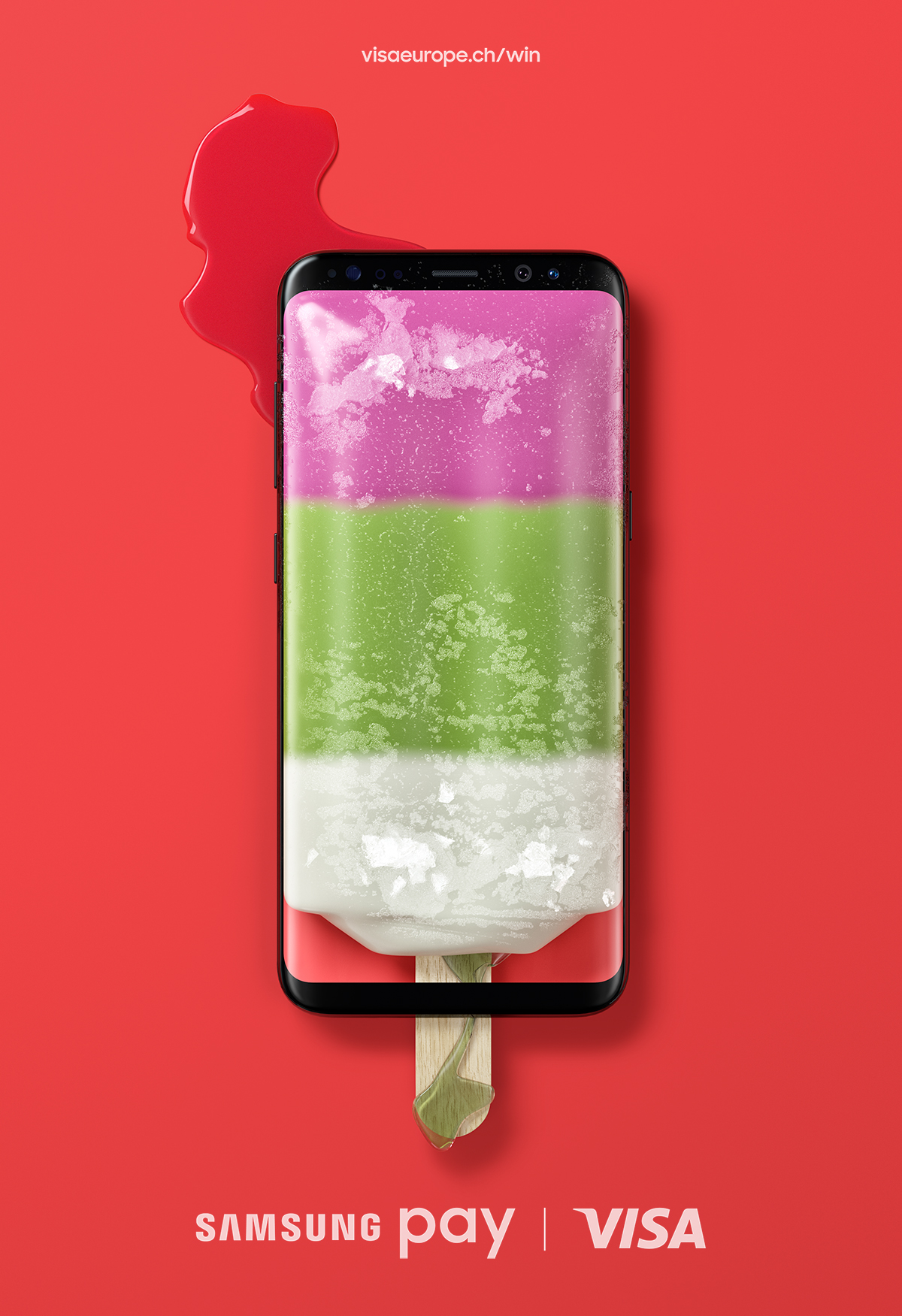 CGI Digital Art  Samsung galaxy s8 Make Up Sushi coke cola ice cream summer