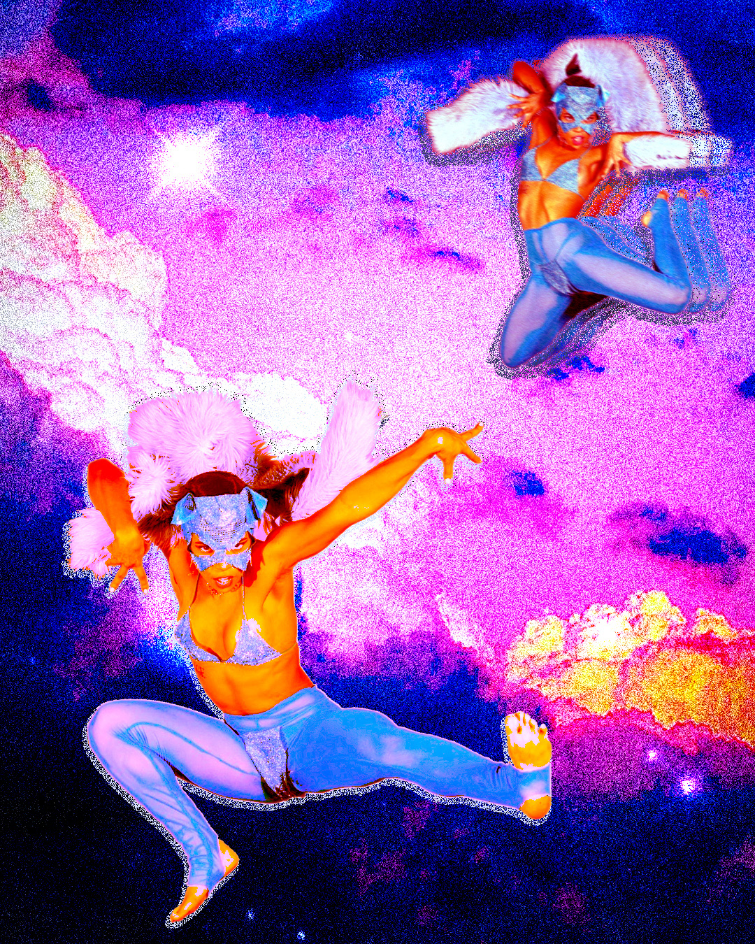 psychedelic chakra collage layor meditation spiritual vishuddha Collaboration noise yogi