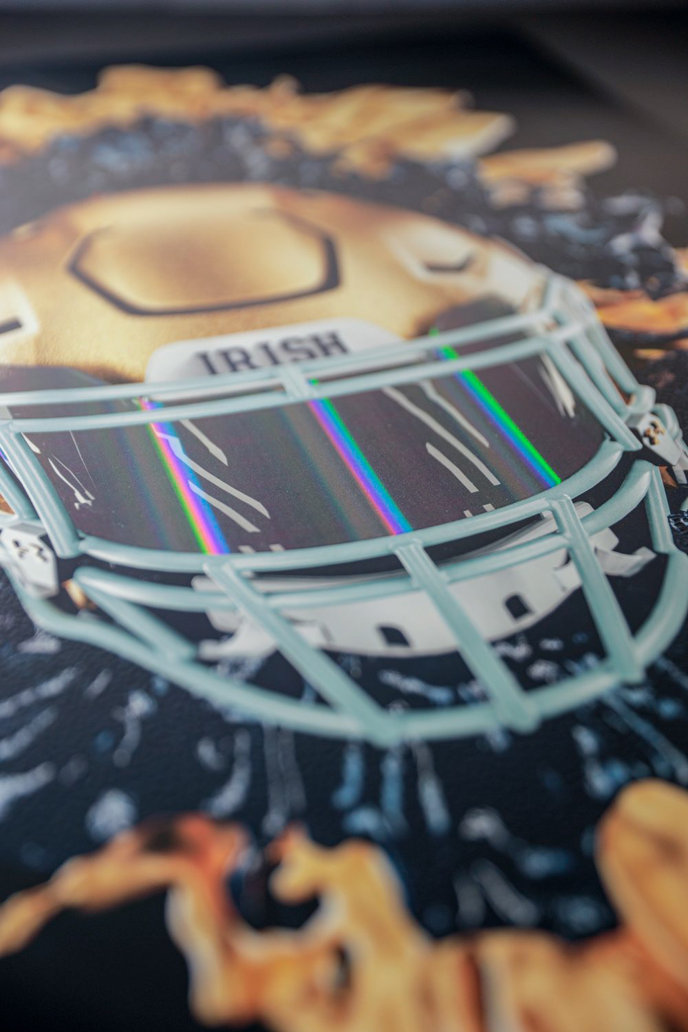 art 3D blender 3d modeling college football Sports Design brand identity design Cycles render Notre Dame Football