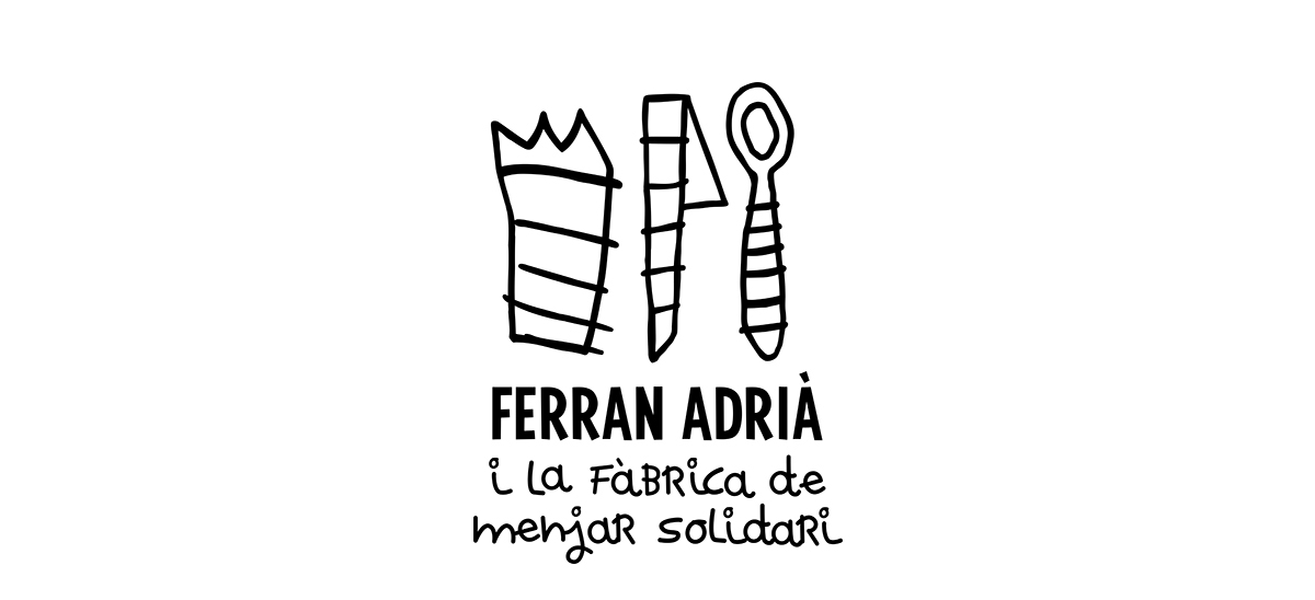 ferran adria Food  fruits chef logo Solidarity down syndrome children cook identity social responsibility colors Joan Roca that studio non profit