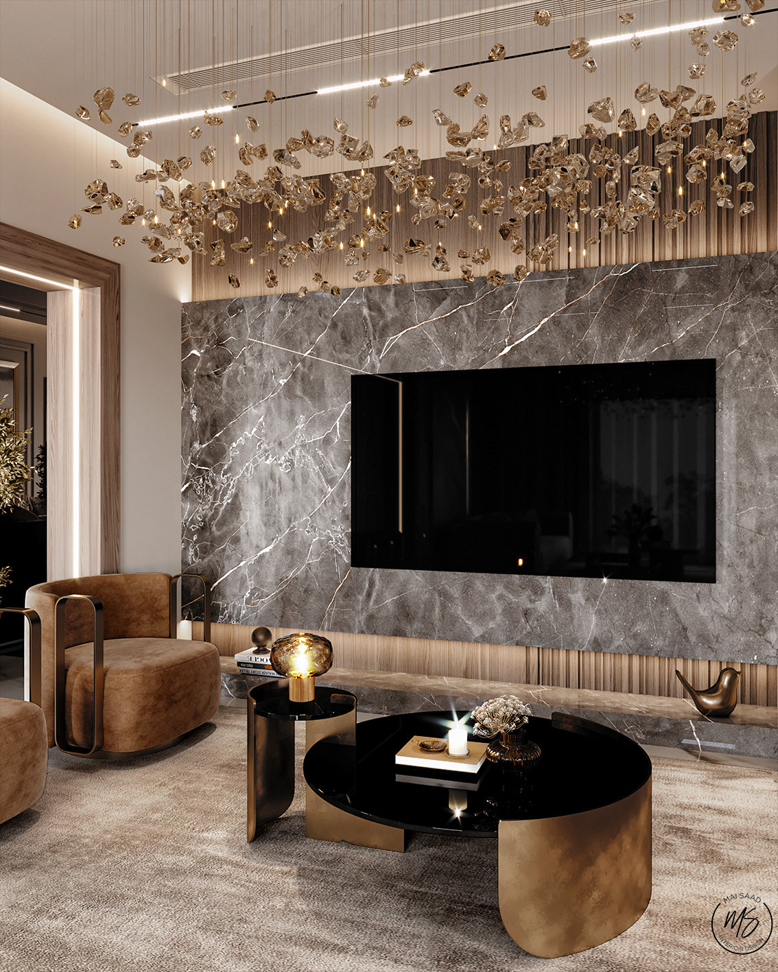 interior design  modern luxury Modern Design gold corona 3ds max Render sofa design earthcolors
