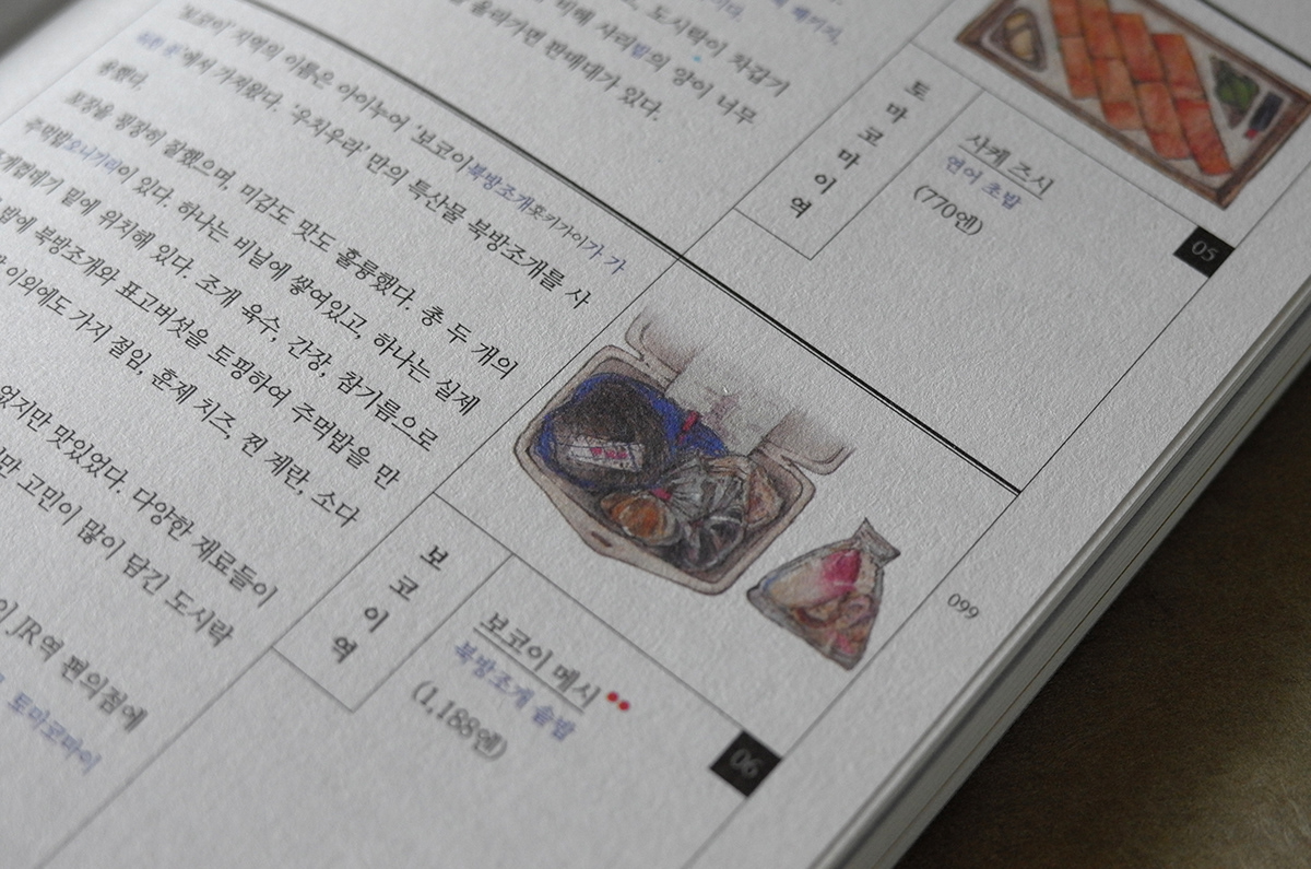 editorial design  ILLUSTRATION  Travel Food  book photo japan Korea