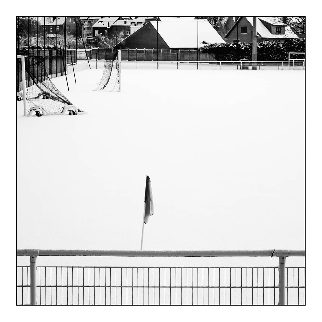 neige snow town ville street photography black and white monochrome france arras noir et blanc