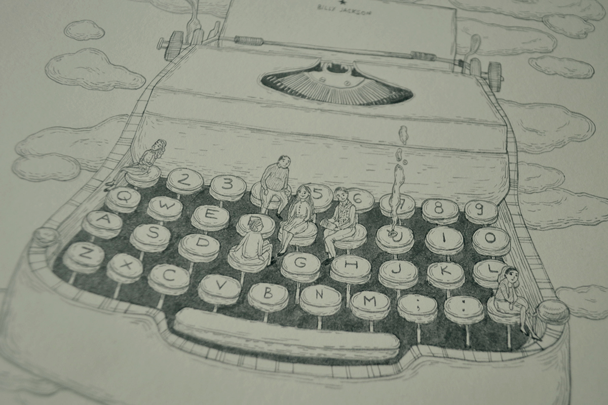 tragaluz skylight room Soma cuarto typewriter O. Henry 