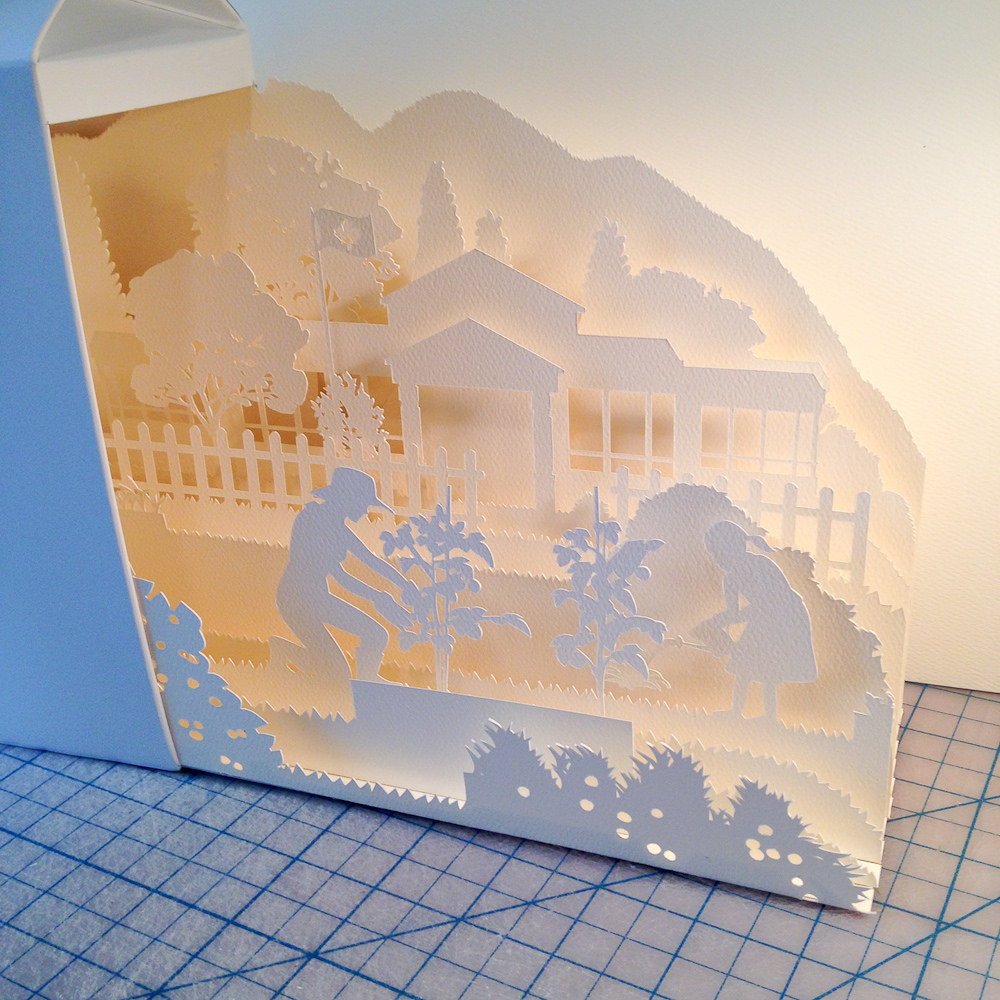 paper craft paper Paper cutting fabrication Diorama