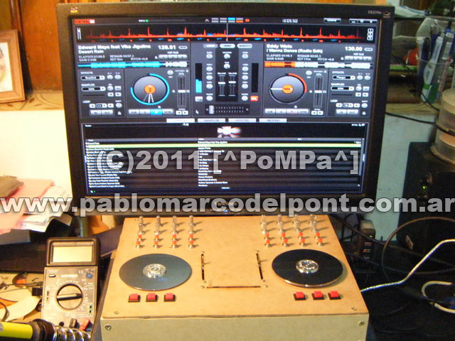 MIDI electronic digital deck scratch DIY homemade console controller dj Interface