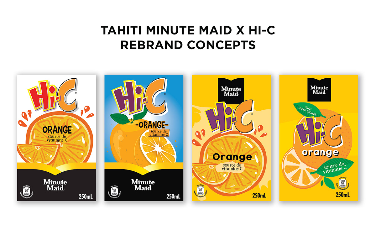 Coca-Cola concept graphic design  healthy juice minute maid orange Packaging