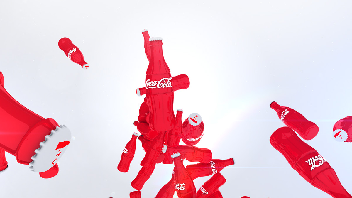 Coca Cola Ident bumper 3D intro