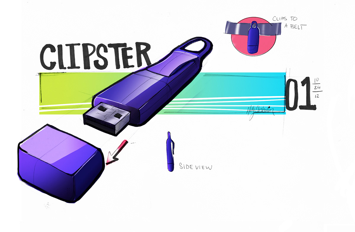usb flash drive Technology concepts concept sketch photoshop Render product Consumer Memory industrial Computer