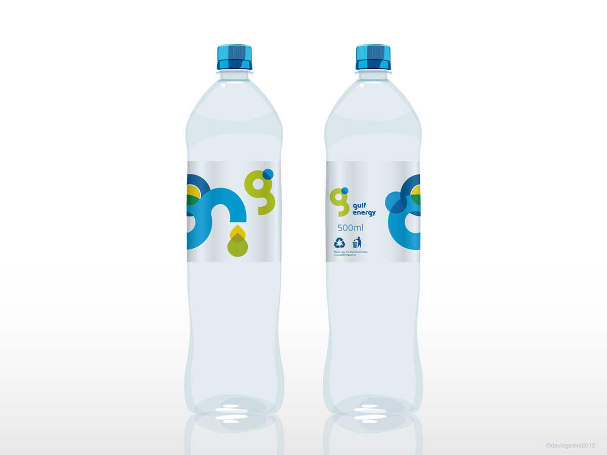 water  bottle Label design clear