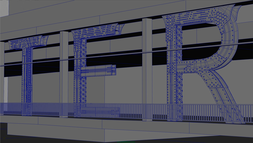 Souverein CGI 3D postproduction SHRM bridge the el construction train luminous creative imaging fedde souverein