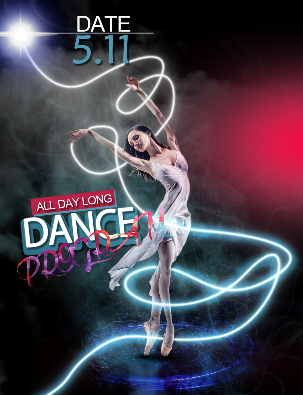 DANCE   poster design Graphic Designer Poster Design poster art adobe illustrator Social media post Advertising  marketing  