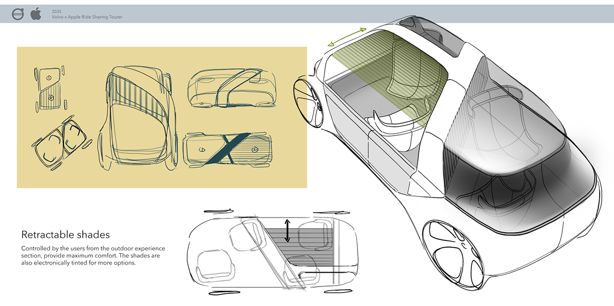 Adobe Portfolio apple automotive   car concept rideshare transportation Volvo