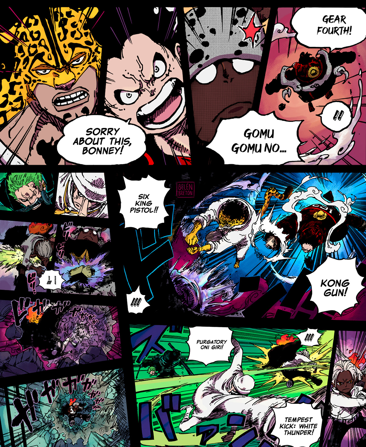 anime color coloring colorist comic manga one piece