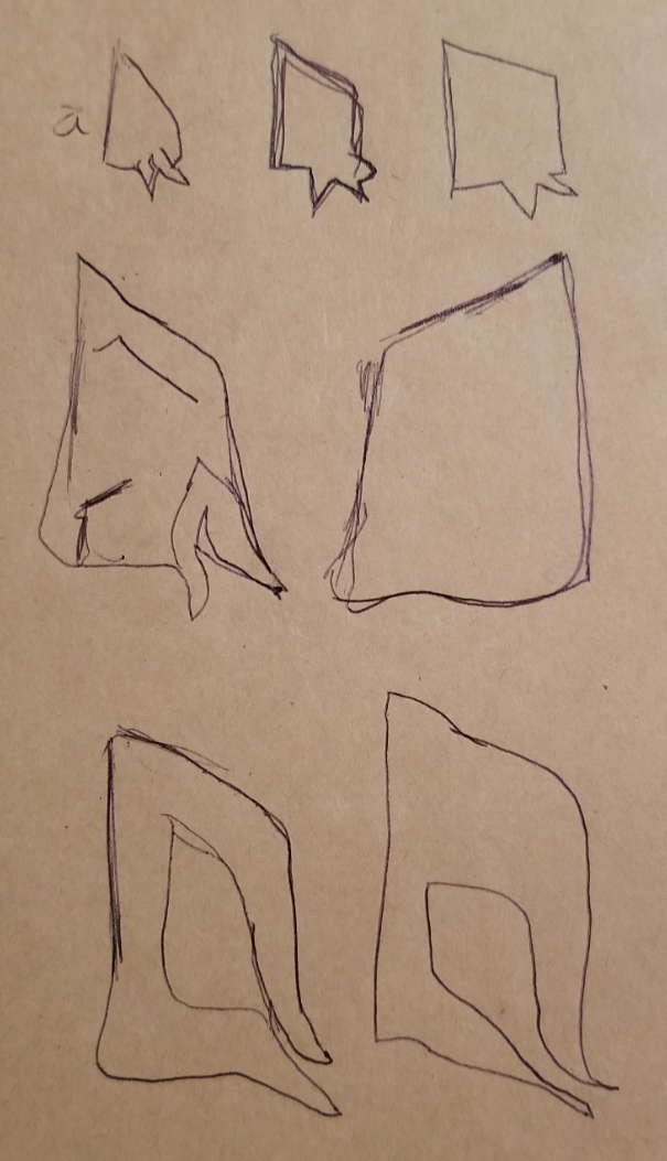 Sketches of the Aqualith logo taking shape