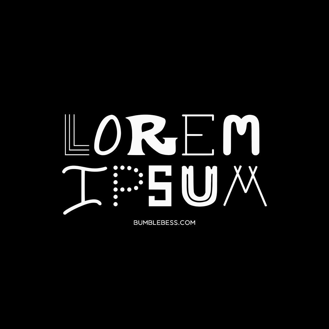 "Lorem Ipsum" hand lettering design by Elza Kinde.