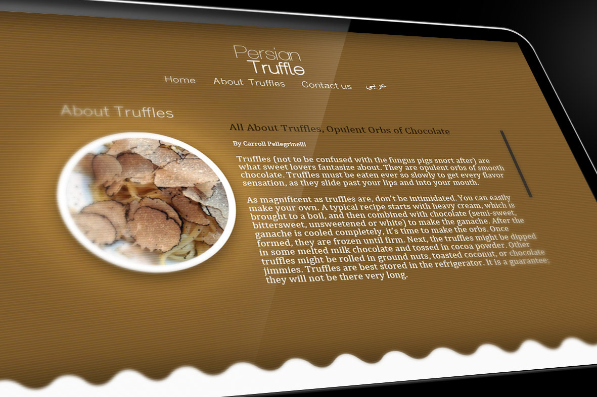 UI/UX Design web designing Web persian truffle Layout Design css development design
