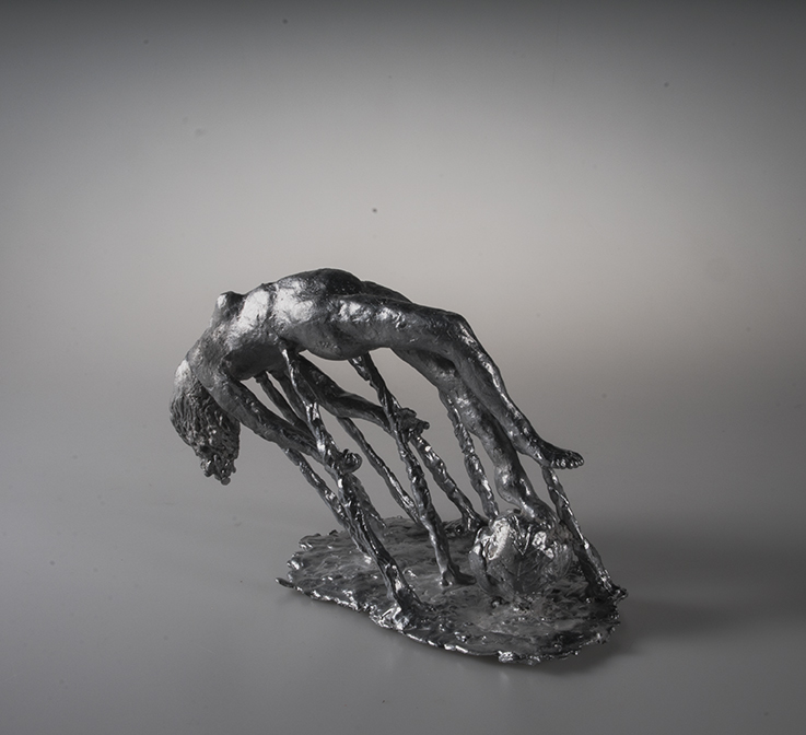 aluminum sculpture existentialism art cast metal-casting Pekka Halosen akatemia Isuckatmakingthese