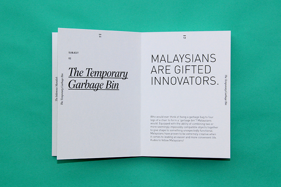 malaysian quirky culture book editorial simplicity bold