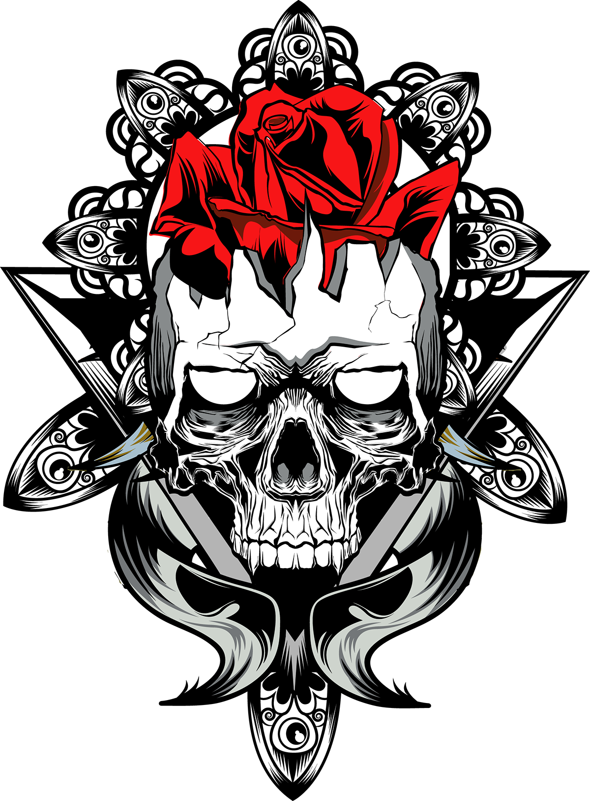rock religion skull calavera rosa mistico MAX heras
