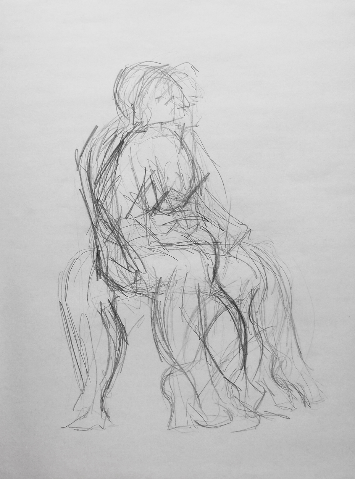 freehand live drawing model body motion Body in Motion Character
