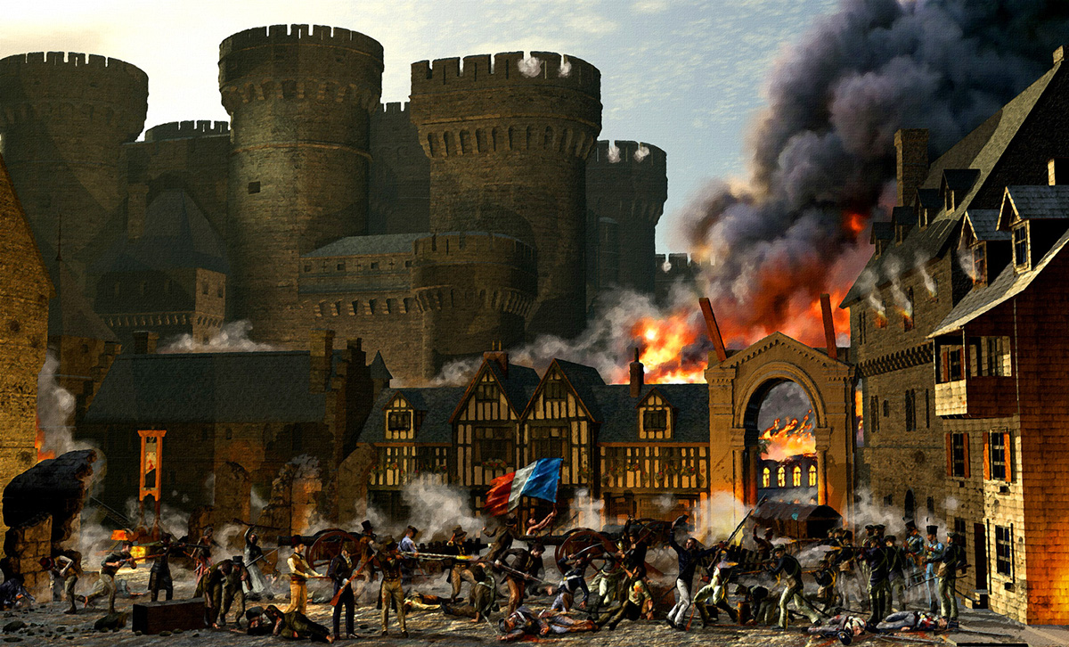 historic 3d art Military action