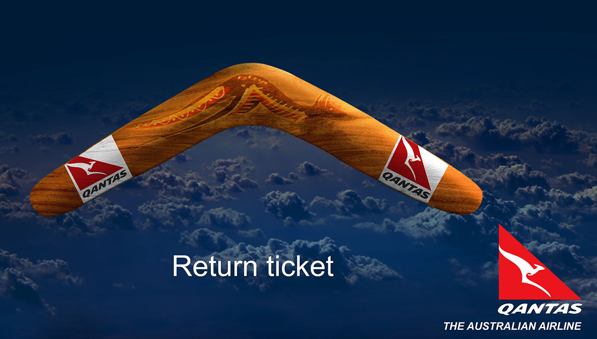 qantas Boomerang Return ticket