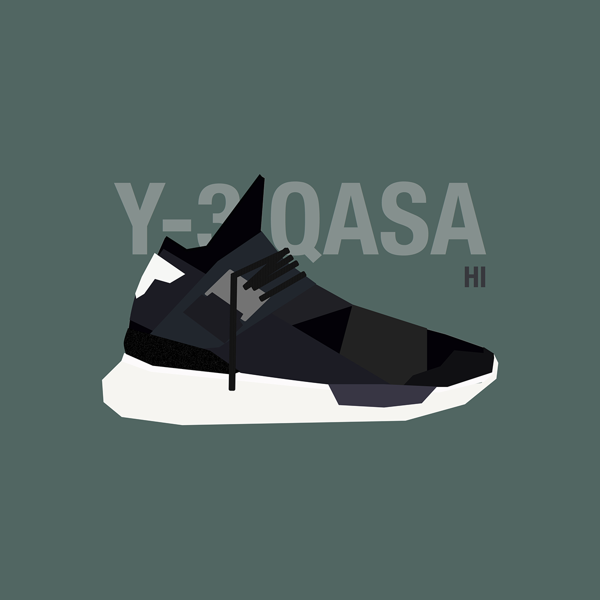 Y3 yohji yamamoto yohji yamamoto Y-3 qasa sneaker flat design sneakerhead hypebeast sneakerobsession adidas