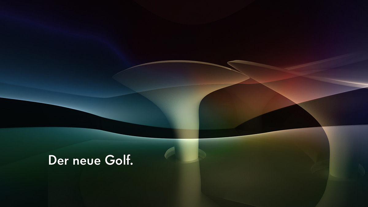 VW volkswagen golf Oscar Niemeyer light colors concept art