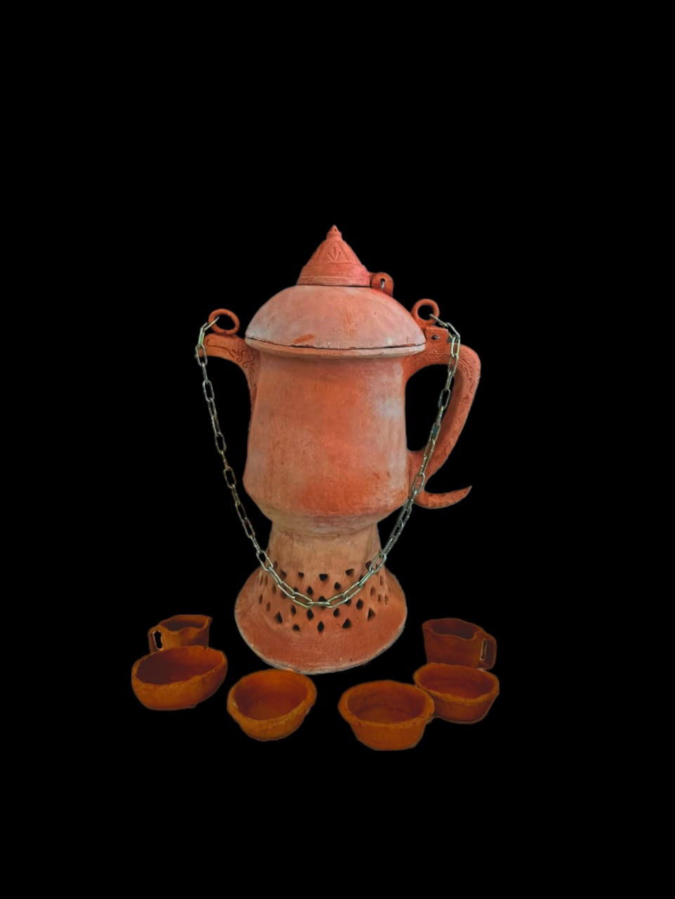 clay terracotta heritage traditional culture kashmiri Tea kattle