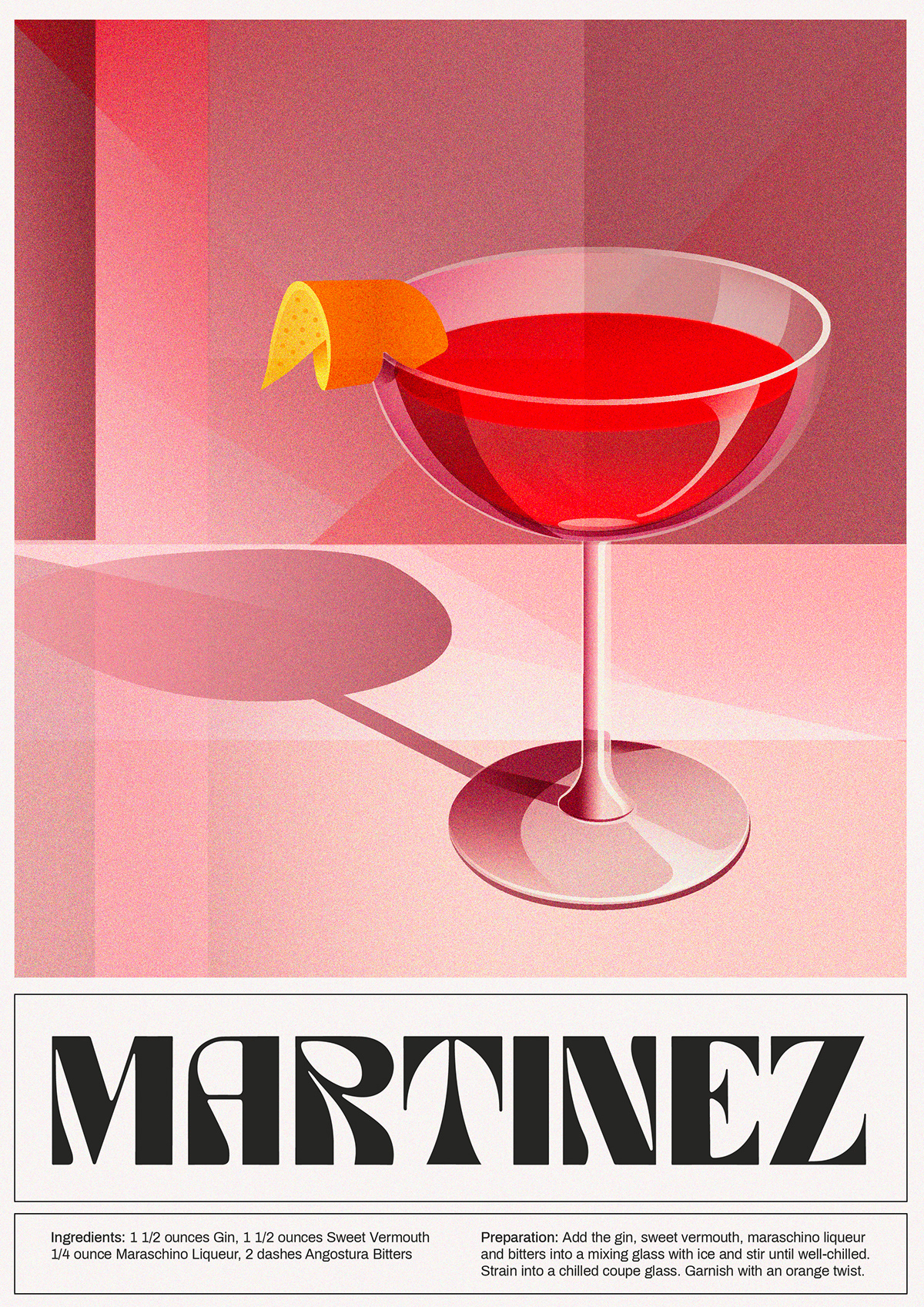 art deco cocktail gradient gradientdesign logodesign poster posterdesign
