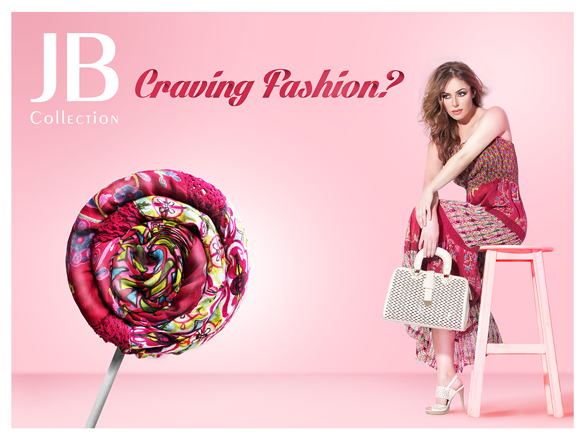 JB Collection woman icecream cupcake Candy Sweets Creative Campaign dress saleh