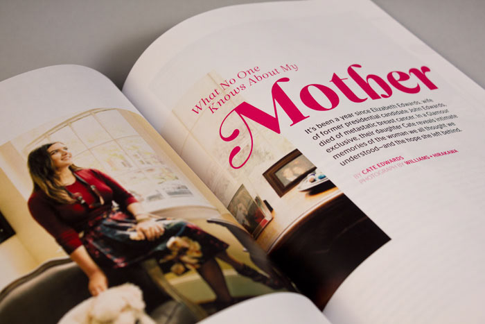publication magazine glamour layouts front of book features