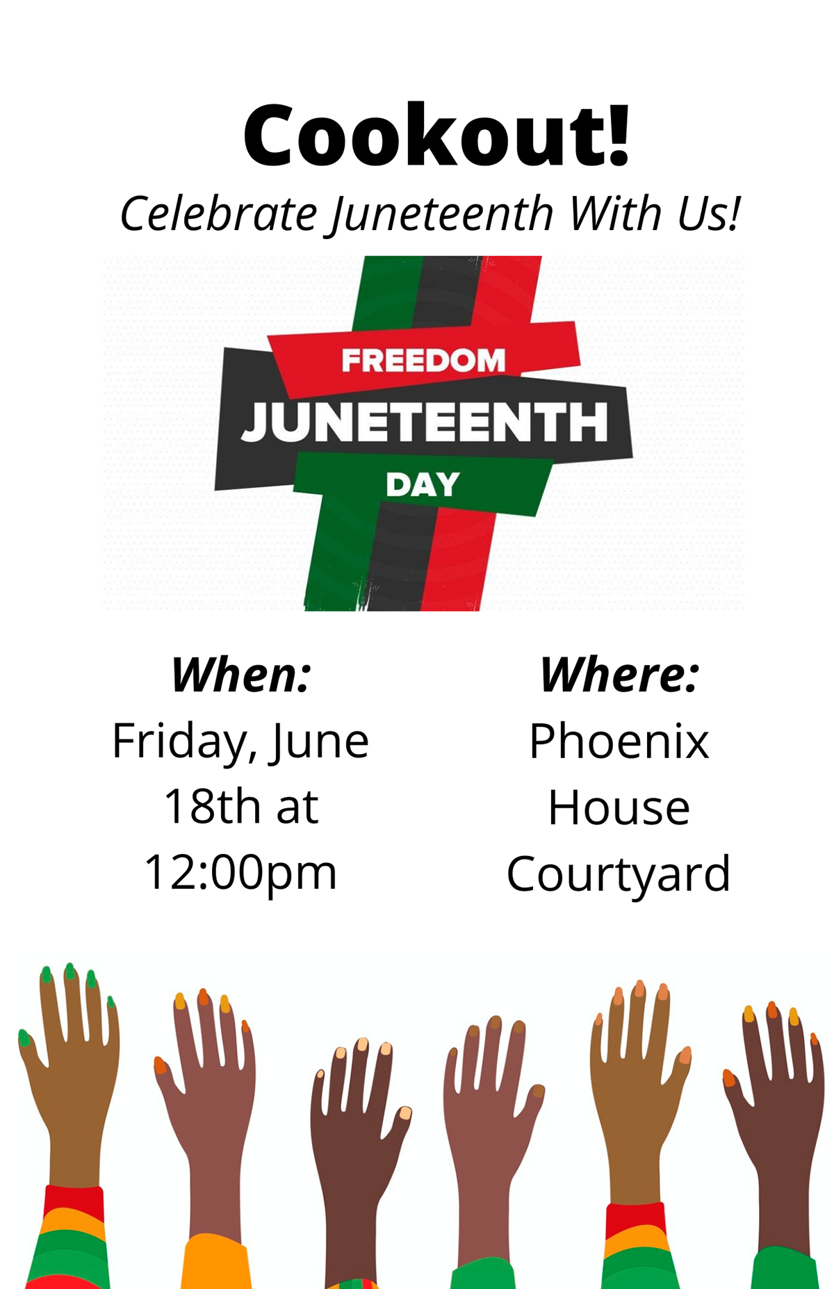 cookout Education freedom Fun juneteenth nonprofit