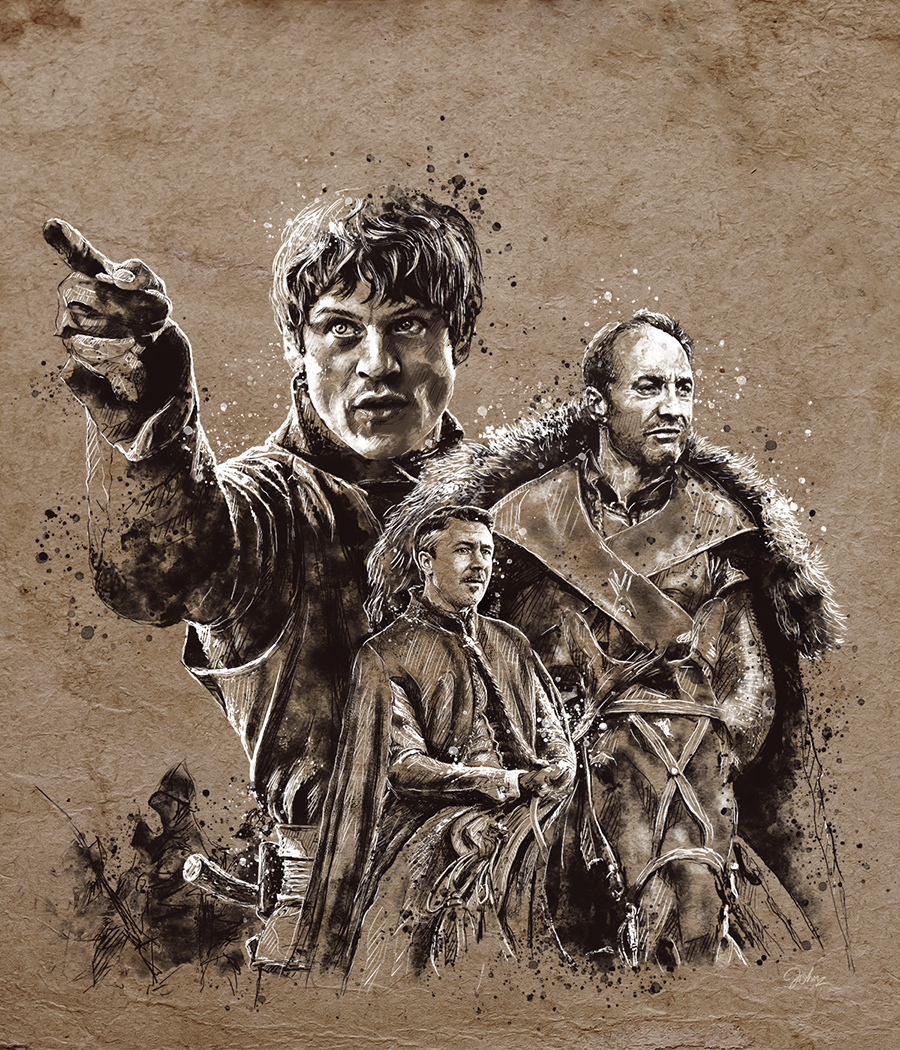 Game of Thrones ILLUSTRATION  art jonsnow daenerys targaryen Arya Stark  tyrion lannister drawings digital painting Character